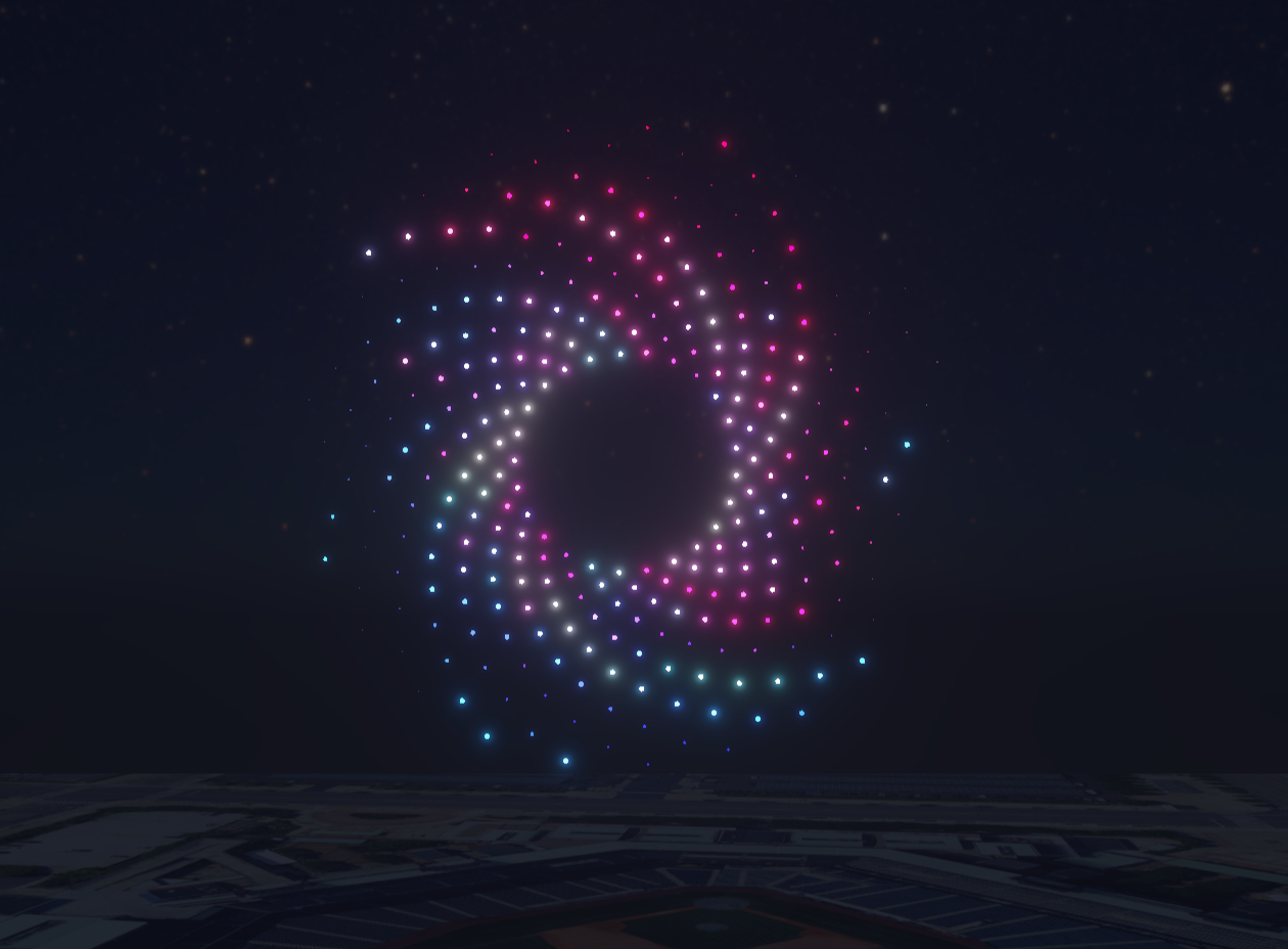 Brisbane NYE — drone show still